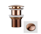 VelvetFlow Brass Basin Waste – Luxury Pop-Up Sink Drain | Designer Bathroom Click-Clack Stopper