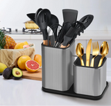 EdgeVault Stainless Steel Knife Holder – Universal Kitchen Knife Block | Hygienic Blade Storage Stand