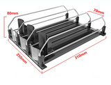 Zenvira CoolSlide Automatic Can Dispenser – Adjustable Self-Sliding Beverage Organiser for Fridge & Kitchen | Space-Saving ABS Drink Storage System
