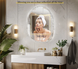 LumiAura Frameless LED Mirror – Dimmable Anti-Fog Bathroom Vanity Mirror | Touch Sensor Backlit Design