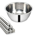 Nestora Stainless Steel Prep Bowl Set – Stackable Kitchen Mixing Bowls | Portable Food Preparation Collection