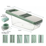 PrepCraft Multi-Blade Mandoline Set – 6-in-1 Vegetable Slicer & Grater | Stainless Steel Kitchen Cutter