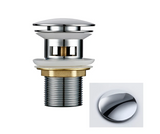 VelvetFlow Brass Basin Waste – Luxury Pop-Up Sink Drain | Designer Bathroom Click-Clack Stopper
