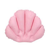 Auralux AquaLuxe Inflatable Spa Bath Pillow with Neck & Shoulder Support – Soft Terry Cloth Ergonomic Bathtub Cushion with Suction Cups | Portable Home Spa Comfort Accessory