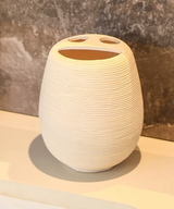 Hanaéri Ceramic Bathroom Accessories Set – Japanese-Inspired Luxury Vanity Collection | Vintage Spa Bathroom Décor