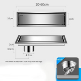AuricLine Concealed Shower Drain – Brushed Gold Tile-In Floor Waste | 304 Stainless Steel Anti-Odour Drain Cover