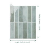 Auralith 3D Peel & Stick Wall Tiles – Waterproof Gloss Resin Splashback Panels | Luxury Self-Adhesive Kitchen & Bathroom Wall Décor