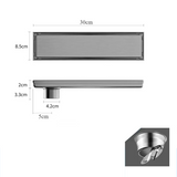 FlowCore Square Shower Drain – Brushed 304 Stainless Steel Floor Waste | Anti-Odour Bathroom Drain Cover