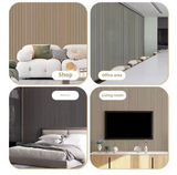 Elevéa 3D PVC Wall Panels – Waterproof Peel & Stick Slat Panels | Modern Decorative Wall Covering