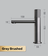 NoirVista Bathroom Faucet – Matte Black Brass Basin Faucet | Hot & Cold Water Mixer | Modern Single Handle Vanity Faucet with Ceramic Cartridge