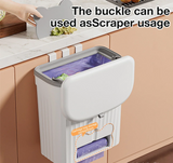 PureSlide Wall-Mounted Waste Bin – Compact Kitchen & Bathroom Bin | Space-Saving Lid Design