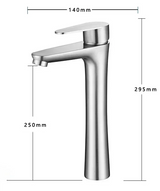 PureSteel Basin Mixer Tap – 304 Stainless Steel Bathroom Faucet | Modern Hot & Cold Sink Mixer