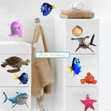 OceanJoy Kids Wall Decals – 3D Marine Animal Stickers for Bathrooms & Bedrooms | Removable Underwater Décor
