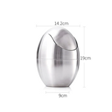 Aurelium Mini Waste Bin – Stainless Steel Swing-Top Desk Bin | Compact Luxury Bathroom & Office Trash Can