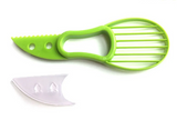 GreenSplit 3-in-1 Avocado Tool – Slice, Pit & Scoop Kitchen Gadget | Safe Fruit Prep Cutter
