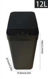 PureSense Automatic Sensor Bin – 12L Touchless Waste Bin | Modern Hygienic Home Design
