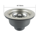 PureFlow Stainless Steel Sink Waste Kit – Pop-Up Drain & Trap Set | Modern Kitchen & Bathroom Strainer System