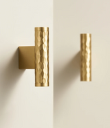 Aurevon Hammered Brass Cabinet Handle – Luxury Furniture Pull | Matte Gold & Antique Bronze Hardware