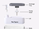Velora DualFlow Soap Dispenser – Refillable 2-Way Kitchen Sink Pump with Sponge Press System