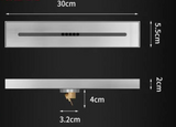 StreamLine Brushed Steel Shower Channel – 304 Stainless Steel Linear Floor Drain | Anti-Odour Wet Room Drainage System