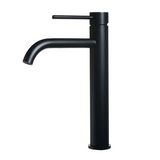 Roséline Tower Basin Mixer Tap – Brushed Rose Gold Bathroom Faucet | Tall Single Lever Vessel Sink Tap