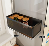 SideVault Magnetic Fridge Organiser – Metal Kitchen Storage Shelf | No-Drill Space Saver
