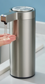 Velora Sense Steel Soap Dispenser – Touchless 304 Stainless Steel Automatic Soap Pump for Kitchen & Bathroom