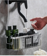AquaOrdnung Aluminum Wall Shelf – Space-Saving Bathroom & Kitchen Organizer | Black, White & Grey