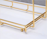 Steelora Double-Tier Storage Shelf – Waterproof Metal Bathroom & Kitchen Organiser | Modern Freestanding Rack
