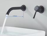 Aureva LuxaWall Elite – Brushed Gold Concealed Wall-Mount Bathroom Faucet