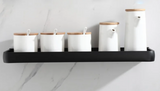NoirEdge TriLevel Corner Caddy – Drill-Free Aluminium Shower Shelf | Heavy-Duty Rustproof Bathroom Organiser