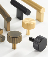 Valmere Brass T-Bar Cabinet Handles – Antique Brass Furniture Pulls | Luxury Modern Hardware