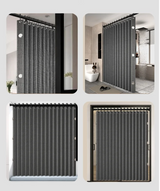 VeloraFold Magnetic Shower Screen – Foldable Waterproof Curtain for Walk-In Showers