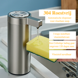 Velora Sense Steel Soap Dispenser – Touchless 304 Stainless Steel Automatic Soap Pump for Kitchen & Bathroom