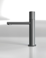 NoirVista Bathroom Faucet – Matte Black Brass Basin Faucet | Hot & Cold Water Mixer | Modern Single Handle Vanity Faucet with Ceramic Cartridge