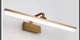 Aurelium Bronze LED Vanity Light – Waterproof Bathroom Mirror Wall Lamp with Warm Downlight Illumination