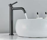 Noiré Luxe Basin Mixer Tap – Contemporary Black & Gold Bathroom Faucet | Premium Single Lever Sink Mixer