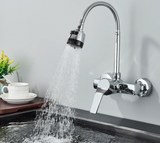 FlexJet Pro Wall Kitchen Mixer – 360° Swivel Faucet with Dual Spray Modes | Flexible Stainless Steel Sink Tap