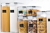 PurePantry FreshSeal Container Set – 7 Piece Airtight Kitchen Storage Collection | BPA-Free Stackable Food Organisers