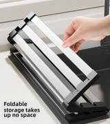 SlideDry Expandable Sink Rack – Foldable 304 Stainless Steel Over-Sink Dish Drainer | Space-Saving Kitchen Organiser