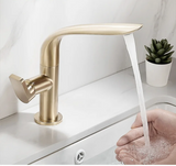 AquaLux GlideFlow Basin Mixer – 360° Swivel Bathroom Faucet | Luxury Solid Brass Vanity Tap