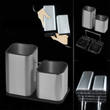 EdgeVault Stainless Steel Knife Holder – Universal Kitchen Knife Block | Hygienic Blade Storage Stand