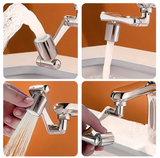 AquaReach 1080 Tap Extender – Multi-Angle Swivel Faucet Nozzle | Water-Saving Kitchen & Bathroom Attachment