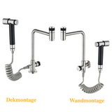 SteelFlow Pro360 Utility Faucet – 3040 Stainless Steel Swivel Tap | Cold Water Kitchen & Outdoor Sink Mixer