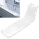 Auralux HydroComfort Full-Body Non-Slip Bathtub Cushion with Headrest – 4D Ventilated Spa Bath Mat with Suction Cups | Quick-Dry Luxury Bath Support Pad