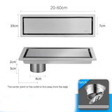 AuricLine Concealed Shower Drain – Brushed Gold Tile-In Floor Waste | 304 Stainless Steel Anti-Odour Drain Cover