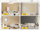 Elevéa 3D PVC Wall Panels – Waterproof Peel & Stick Slat Panels | Modern Decorative Wall Covering