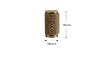 Ardent Forge Knurled Brass Handle – Industrial T-Bar Cabinet Pull | Antique Bronze Luxury Furniture Hardware