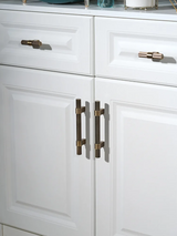 Château Verne Brass Cabinet Handles – Vintage European Furniture Pulls | Luxury Bronze Hardware