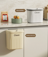 VersaHang Kitchen Waste Bin – Wall-Mounted Cabinet Bin with Lid | Space-Saving Compost & Storage Solution